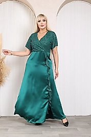 .Kadın .Büyük. Beden. Abiye. Elbise.