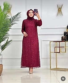 Kadın Büyük Beden  Abiye Elbisee